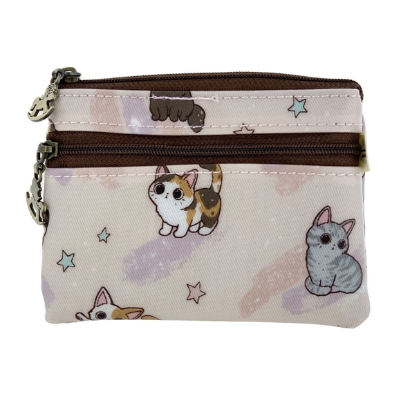 Waterproof Cat Coin Purse Keychain Pouch Holder - Picture 1 of 8